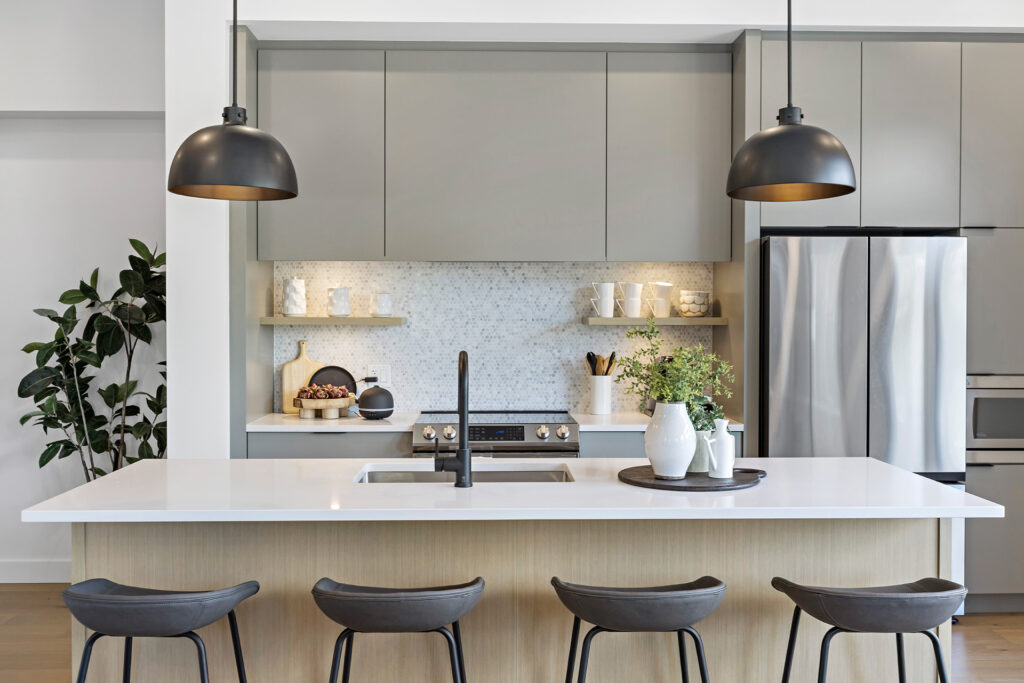 Show home Kitchen front profile view