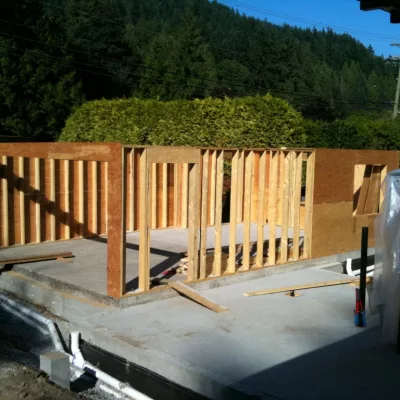 Garage Framing atmore Residence home renovation squamish