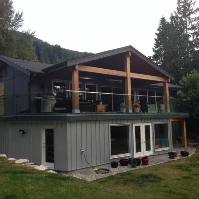 Rear Exterior after resized atmore Residence home renovation squamish