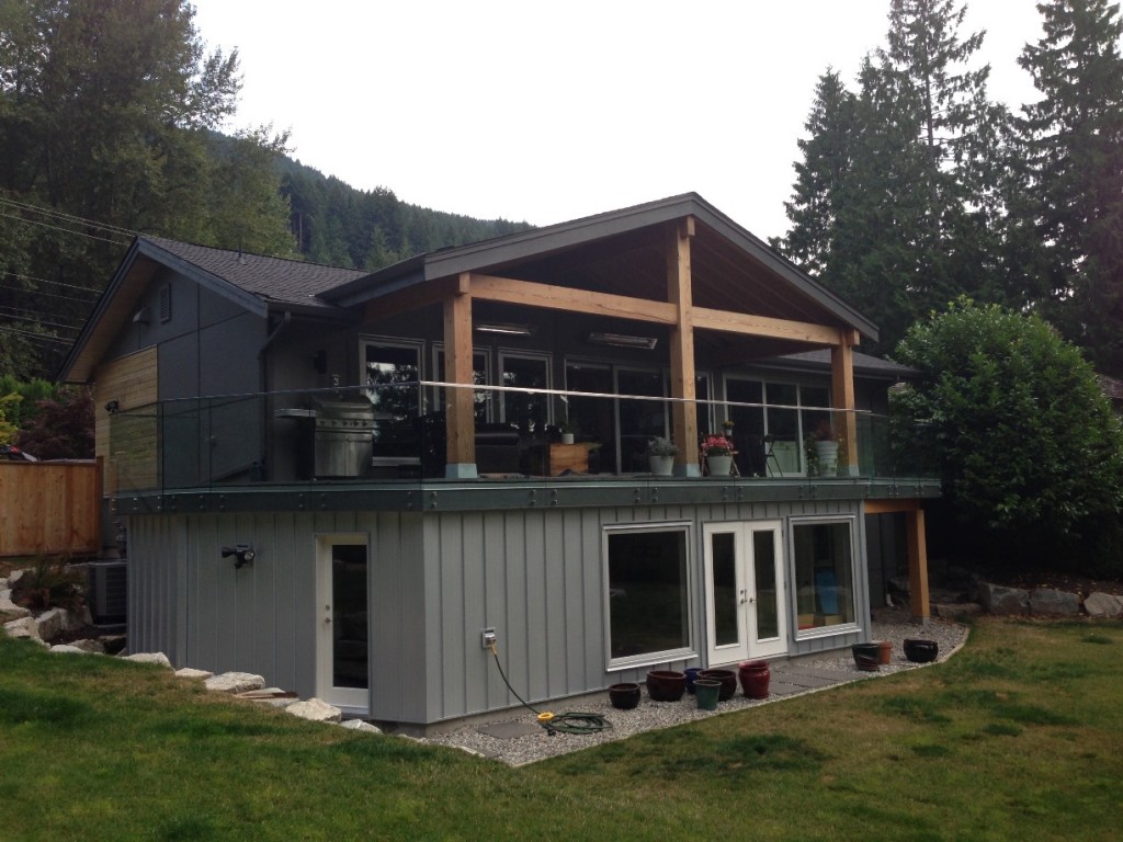 Rear Exterior after resized atmore Residence home renovation squamish